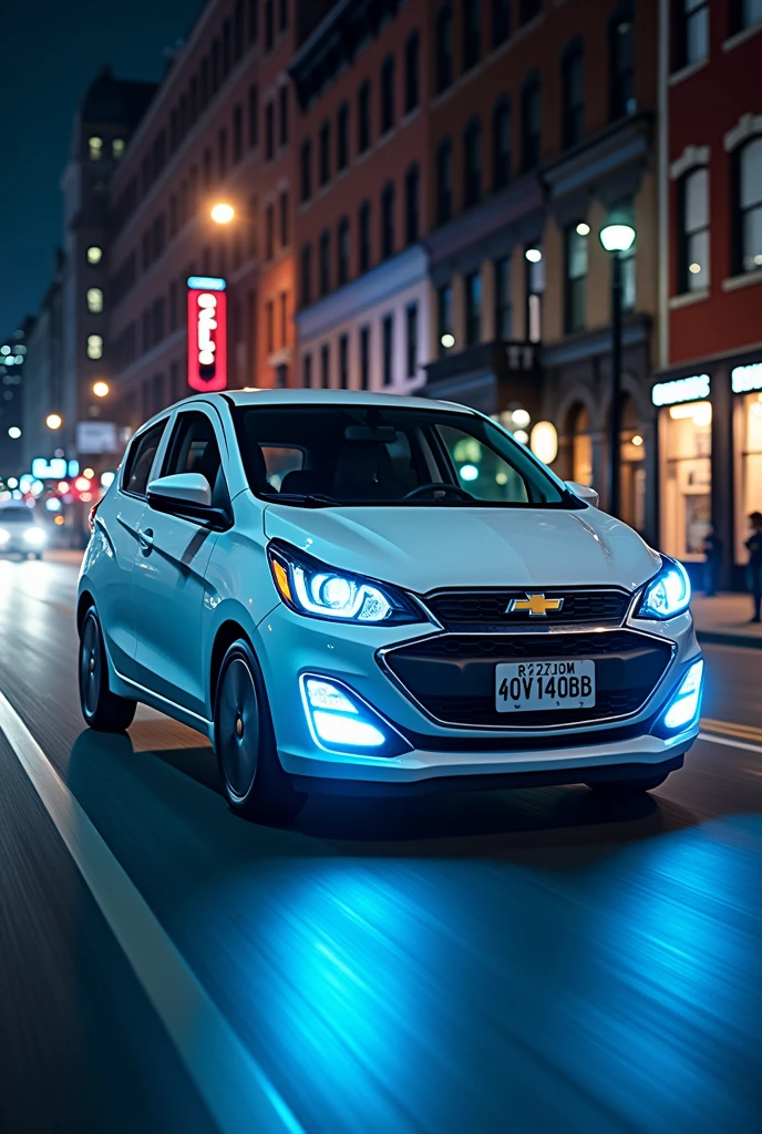White Chevrolet spark blue neon led
Night street bruklyn nomer 40V140BB Disk drive R22 black road drive