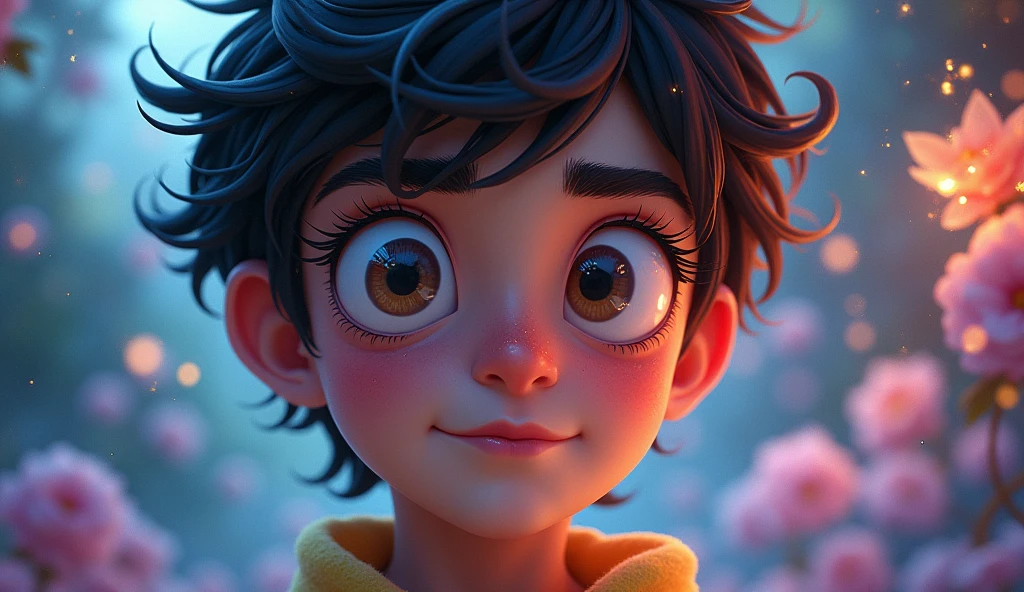 a comical scene, Mike imagining life without trip, beautiful detailed eyes, beautiful detailed lips, extremely detailed eyes and face, long eyelashes, whimsical expression, dynamic pose, vibrant colors, soft lighting, magical realism, surreal, dreamlike, fantasy, digital painting, intricate details, masterpiece