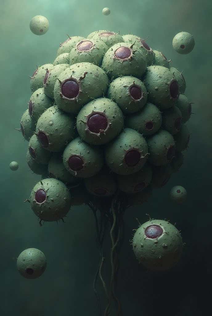 Bunch of cancer tumor