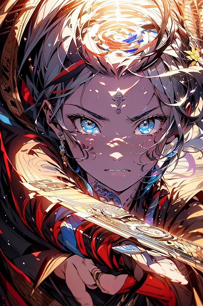 1 person((8k resolution))、((Highest quality))、((masterpiece))、((Very detailed))((((dramatic))), (((Rough feeling))), (((intense)))Focus on the face、tattoo、Clear Shadows、Vibrant, front,flower々background、Rich colors，Be confident，coil，scene，Boldness，to attract attention，Smart、tendency、I focus,Gray Hair,Short Bob