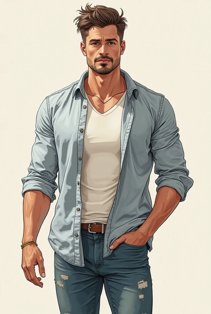 Can you draw a man with big dick