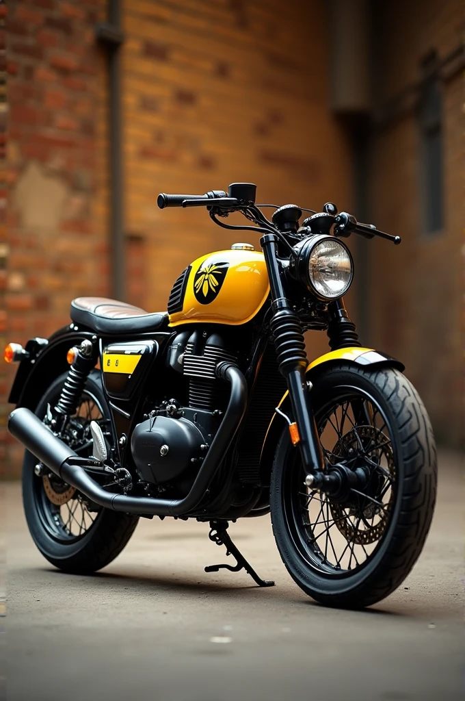 Royal enfield classic with bumblebee modification 