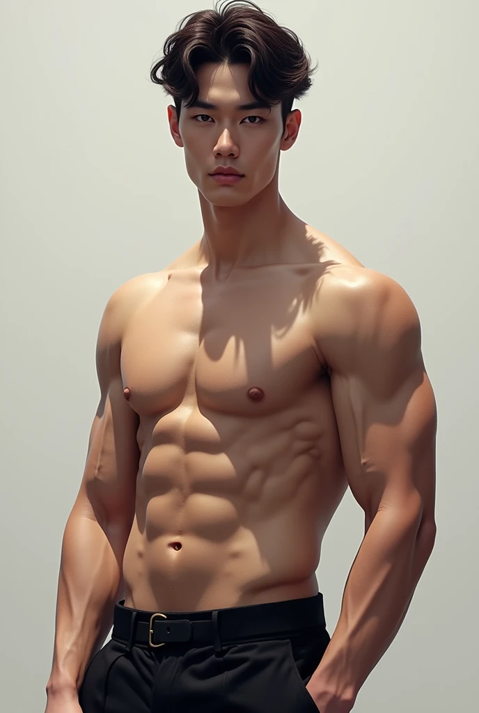 A male kpop star muscle nude