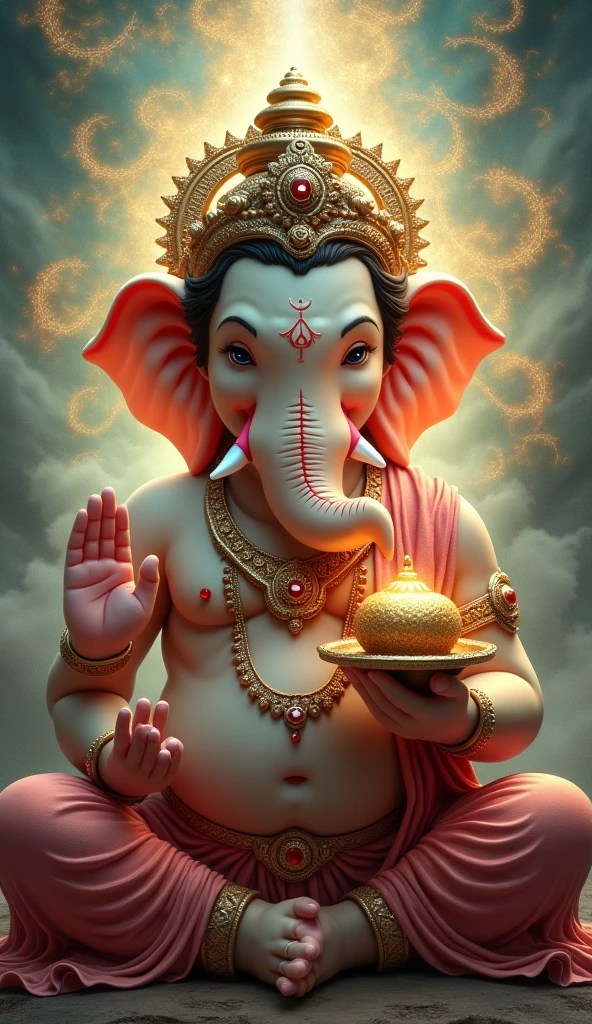 ganesh ji wiyh madak in hand
