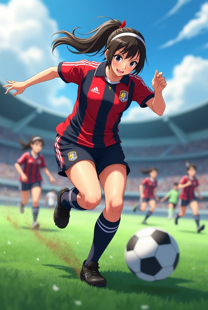 Matsuno chifuyu playing soccer