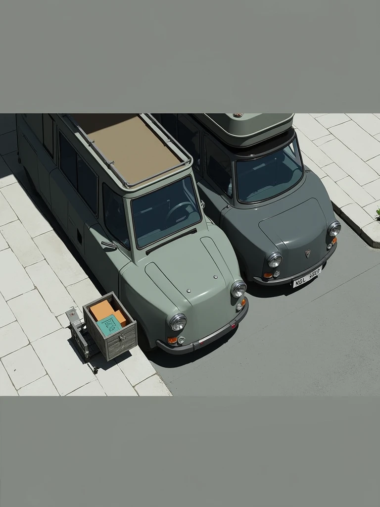 รถตู้ toyota all new หน้ายาว หลังคาสูง bus ปี 2023 จอดอยู่ peugeot 2cv avec une modification de carosserie en camping car