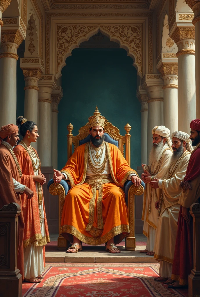 Raja photo with Tulsidas in Raj Mahal