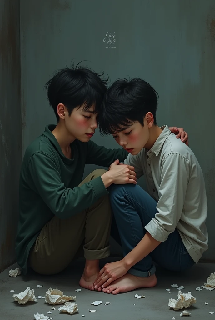 2 boy whose heart is broken by love
whose girl is going behind