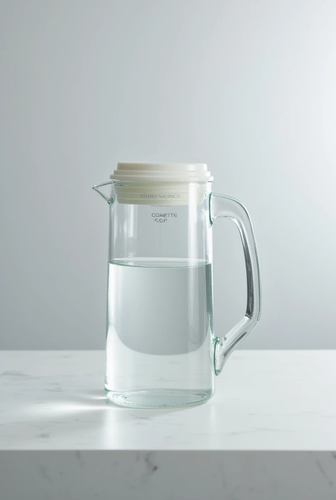 a container with a quantity of 2 cups of water