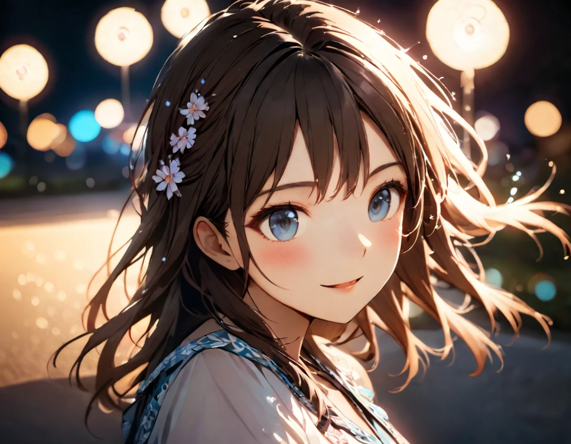 {{Highest quality}},Delicate illustration,Detailed depiction, masterpiece, Boho Eye Hinai Girl, Playful Themes,
Raw photo of a girl wearing a long shirt。Decorative details and symbols are often used。, Brown hair gently fluttering in the wind,Clear blue eyes、A gentle smile、
Long-distance shots, High Key Light, Hard Shadows, Soft bokeh, Professional photography, A balanced deal, Balanced Exposure,
