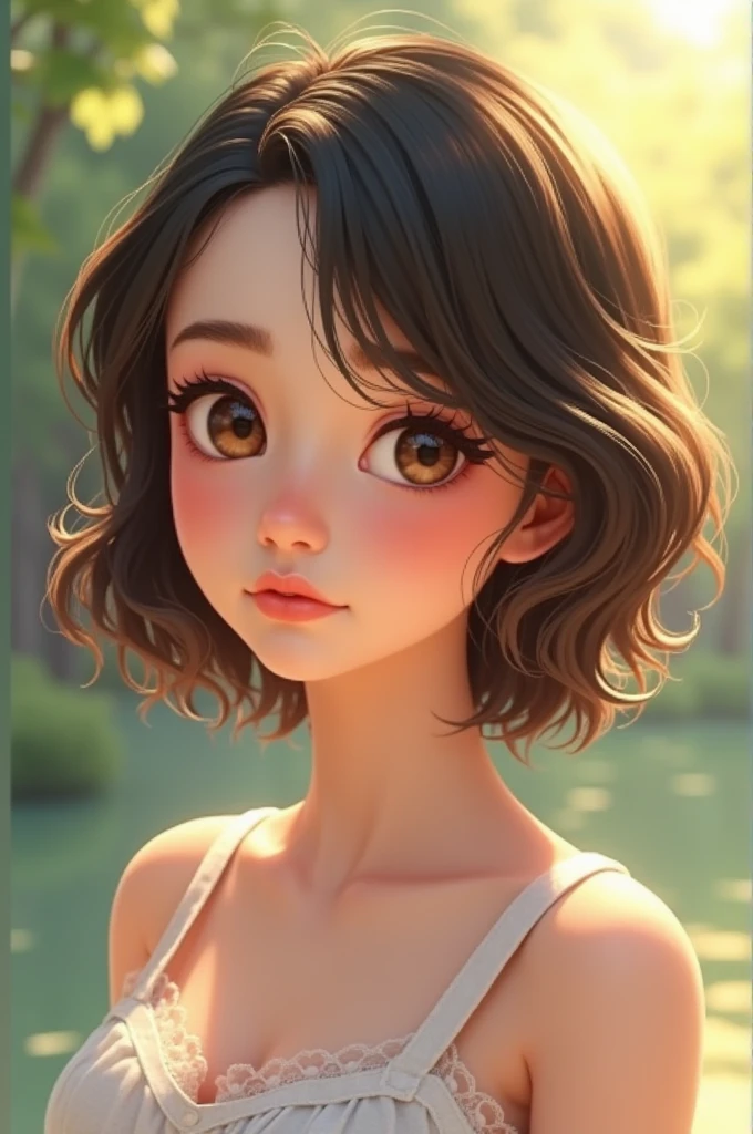 Sutaible hairstyles for round fece shape girl with broad forehead