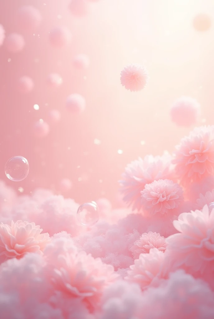 create pink bubble background enchance to soft background blur effect