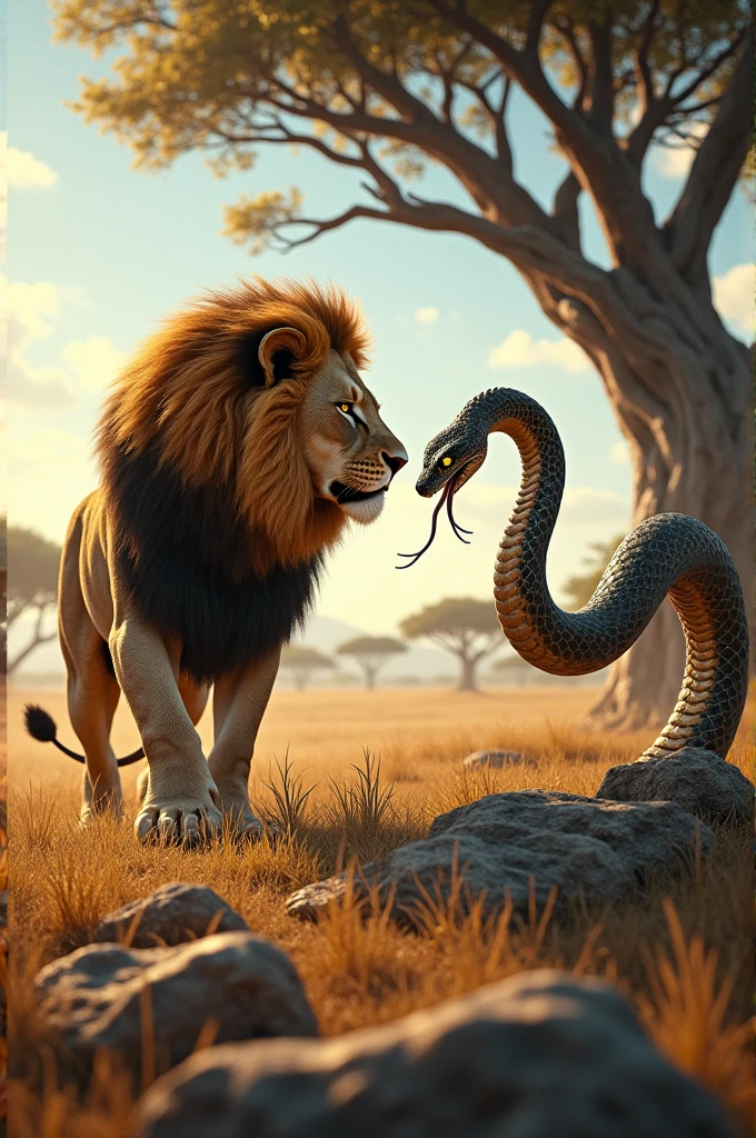Lion+snake