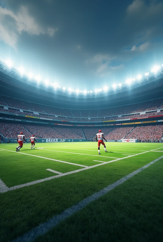 Realistic football field