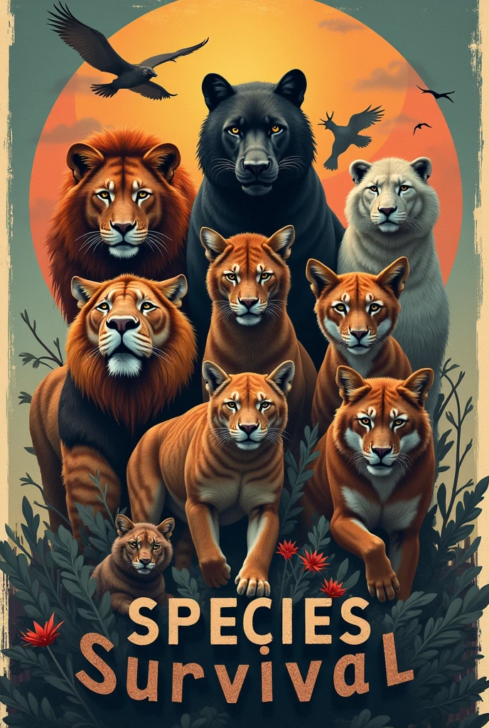 Poster making theme is SPECIES SURVIVAL - MORE THAN JUST SUSTAINABILITY