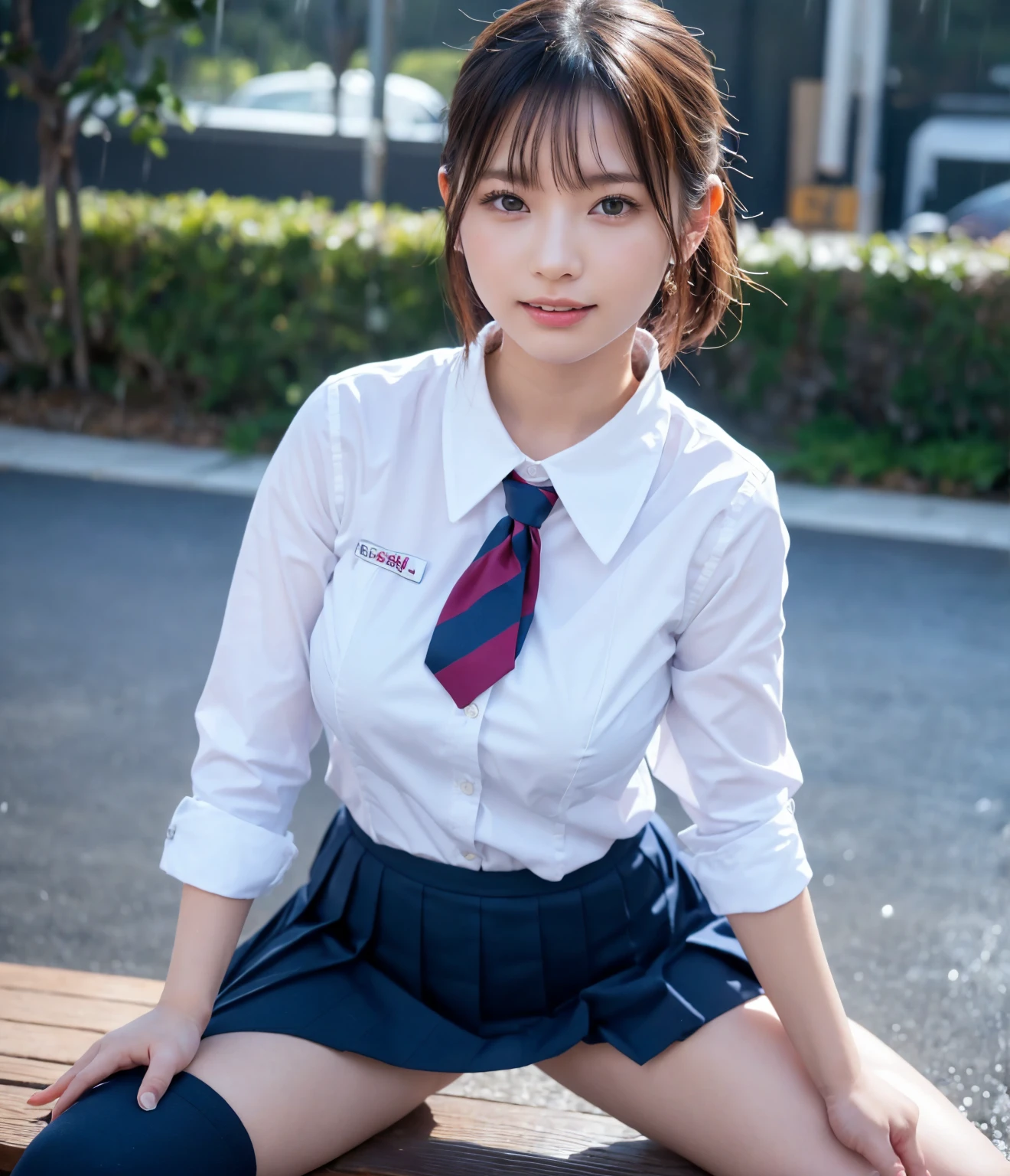 Tabletop, Highest quality, Japanese Girls,One Girl, 8k, RAW Photos, Highest quality, Tabletop, んdebtdebt:1.2, Highly detailed RAW color photos, Professional photos, (Realistic, Realistic:1.37), (Highly detailed skins:1.2), Ultra-high resolution, (Lens: 50mm), (debt/1.2),Exquisitely drawn eyes,Gazing at the audience,
Breaking up with a girl (Many eLDerly people:1.4), Beautiful Face, cute,(smile:1.05),(20-year-oLD, Big Breasts, Wide Hips,Straight hair, (short hair), iris, white, Fine skin,Small Mouth, high cheekbones (meaning), Sexy pose,Leaning forward,(The to the debtW:1.1),white panties、Korean Idol、Nogizaka Idol、Burning idol pose、Adult、、(Tabletop, Highest quality:1.3), (超精細8k CG:1.2), (超Realisticな:1.35), (Realistic:1.45), (Realistic:1.4), Cowboy Shot,
Beautiful Japanese Women,LD, Supermodel, Japanese Idols, __performance__, Big Breasts, (school uniform:1.4), (Spread your legs), [ponytail],,positive,Cowboy Shot,Dancing in the Rain