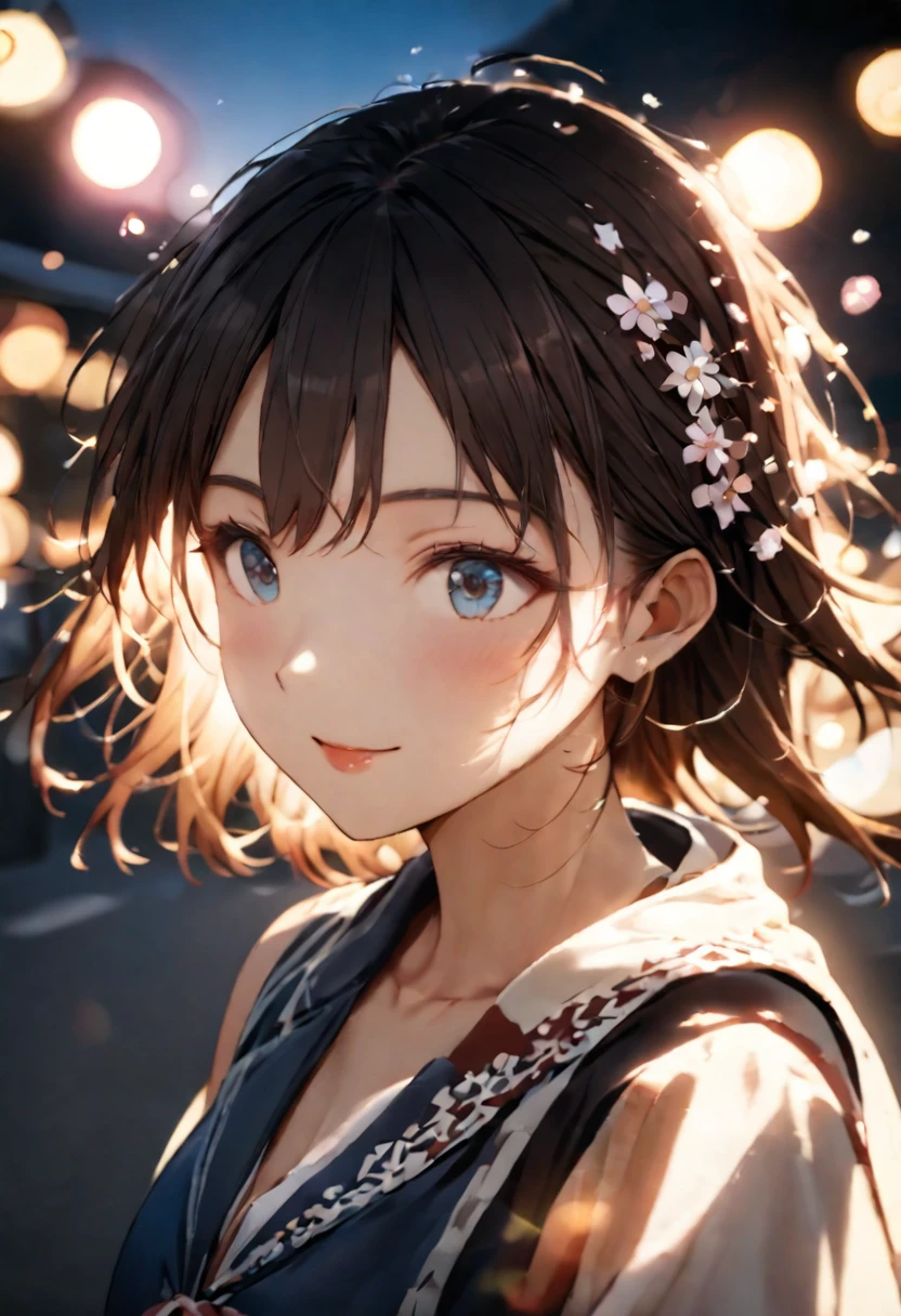 {{Highest quality}},Delicate illustration,Detailed depiction, masterpiece, Boho Eye Hinai Girl, Playful Themes, High school student 2人（High school student 1（Raw photo of a girl in uniform。Decorative details and symbols are often used。, Brown hair gently fluttering in the wind,Clear blue eyes、A gentle smile）、High school student 2（Raw photo of a girl in uniform。Decorative details and symbols are often used。, Black hair gently fluttering in the wind,Clear red eyes、A gentle smile））、 Long-distance shots, High Key Light, Hard Shadows, Soft bokeh, Professional photography, A balanced deal, Balanced Exposure,