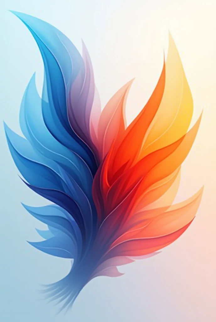 Combine Blue orange Red White with vector