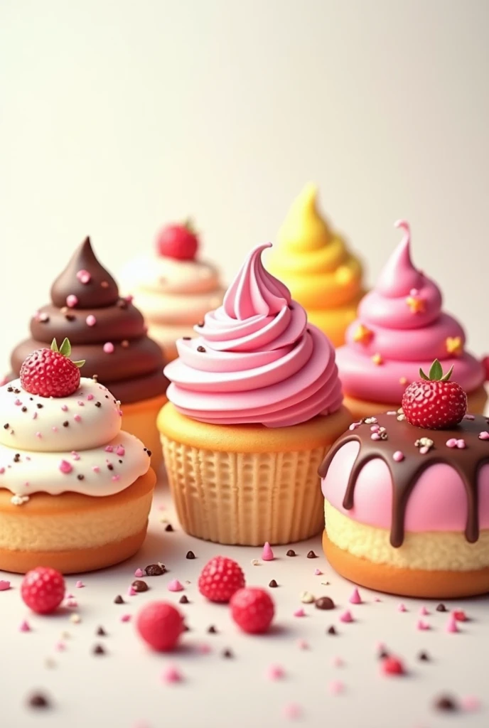 A whatsapp profile pic size Cakes and ice cream collection picture for my scoops business