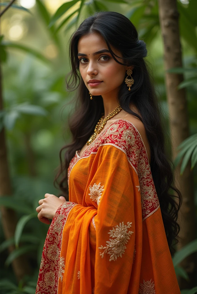 A Indian girl in sharee