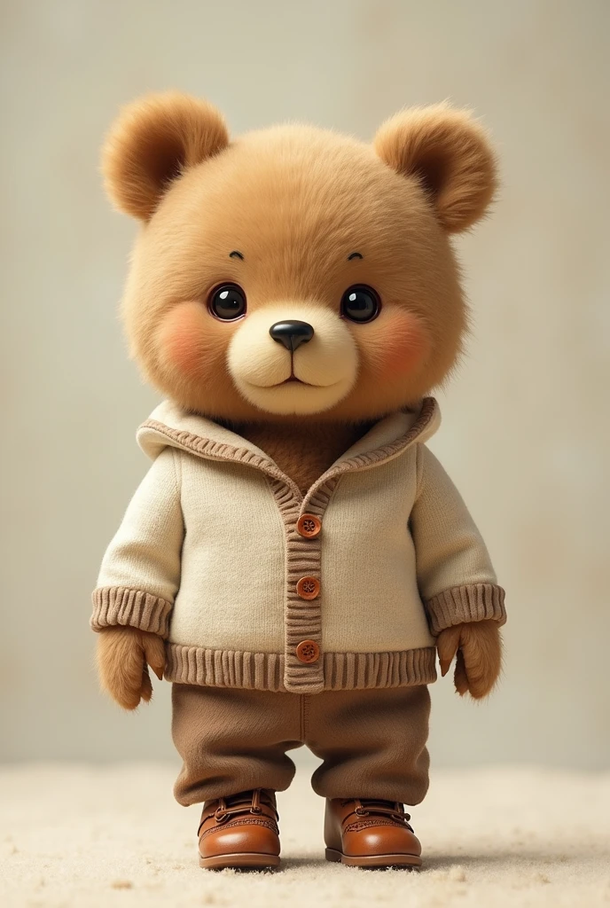 little bear wearing clothes photo