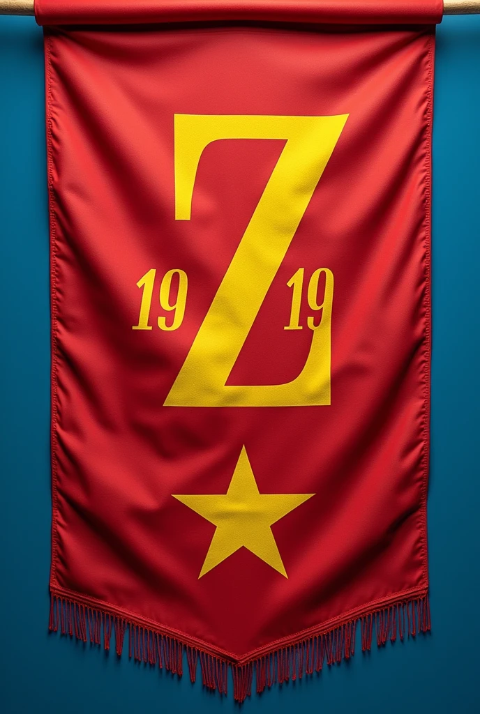 Flag of independent Santa Fe with the letter Z 19 and Lucero under