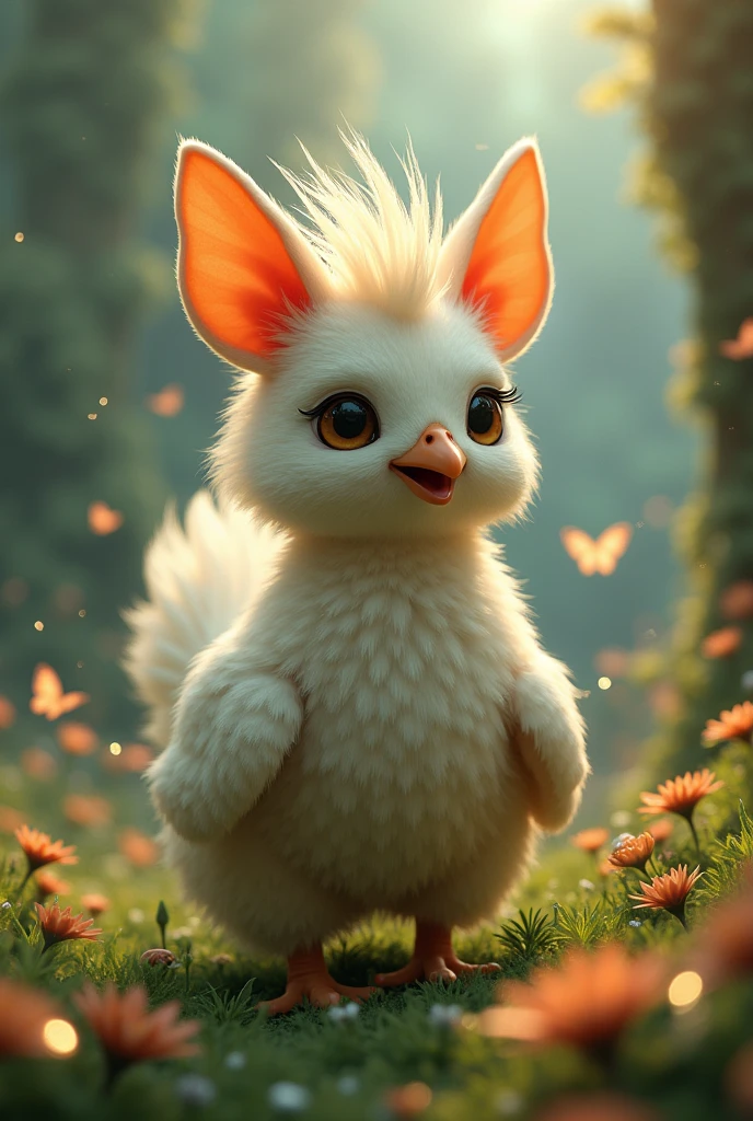 Chicken with ears