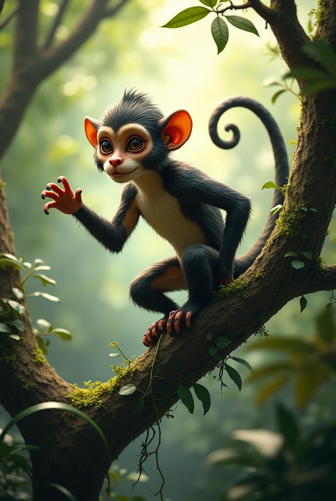 Monkey+snake combination image