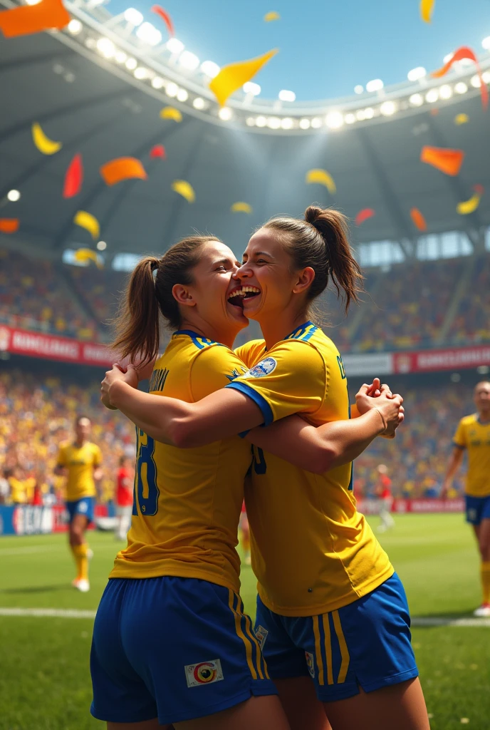 Image of Colombia celebrating the U20 Women's World Cup