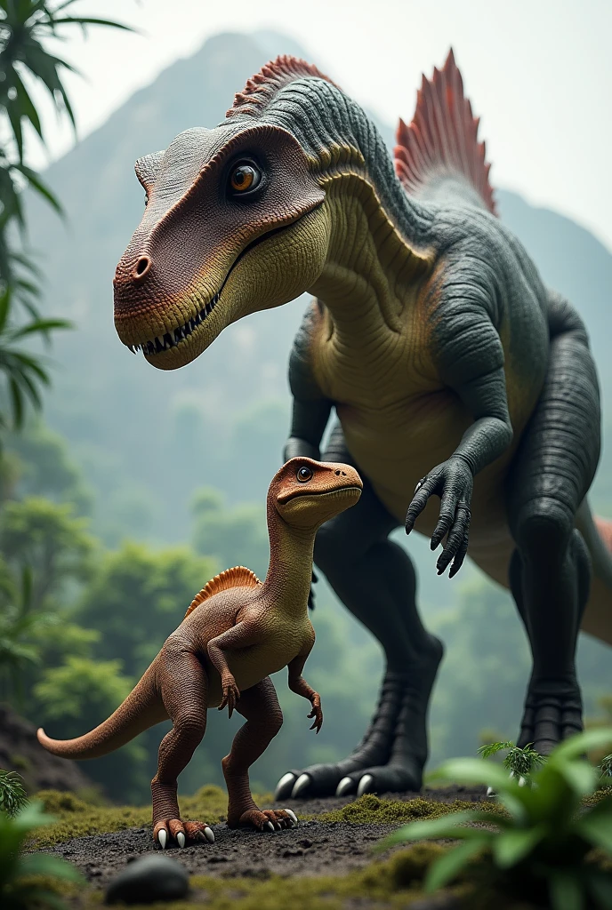 Dinosaur and dinosaur father