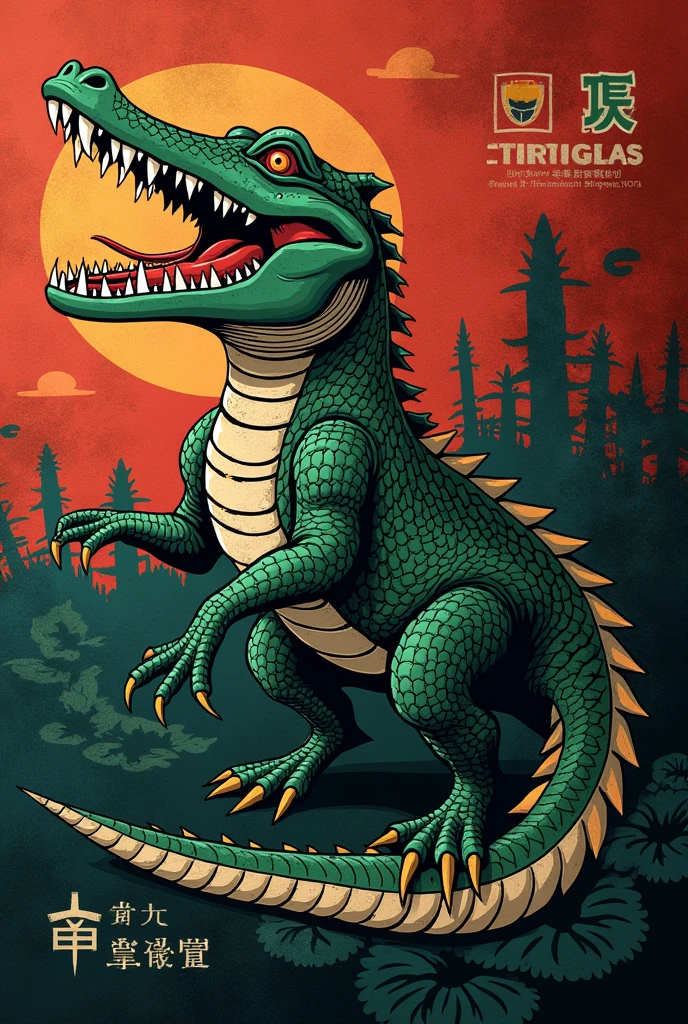 Interclass crocodile flag 