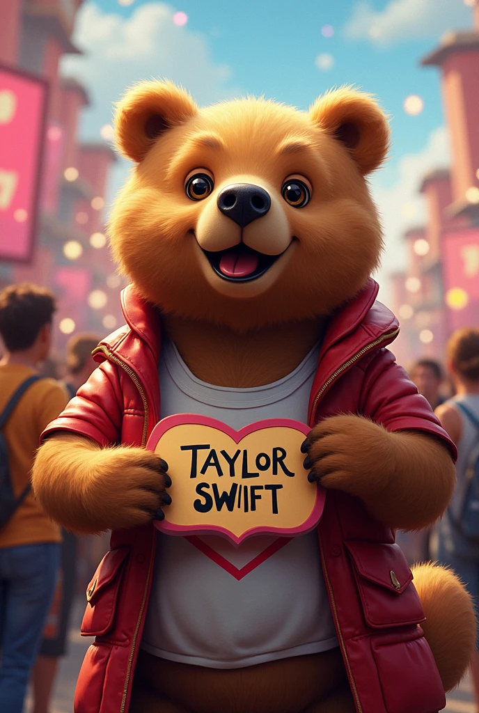 Un oso fan de Taylor Swift