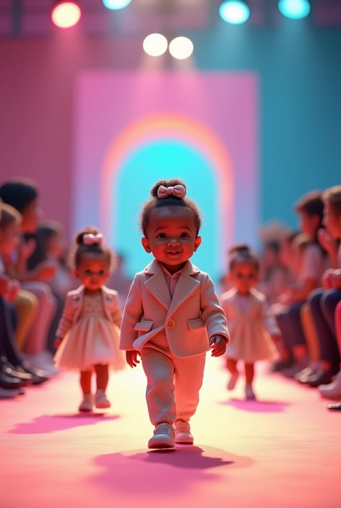 baby fashion show Runway suit
