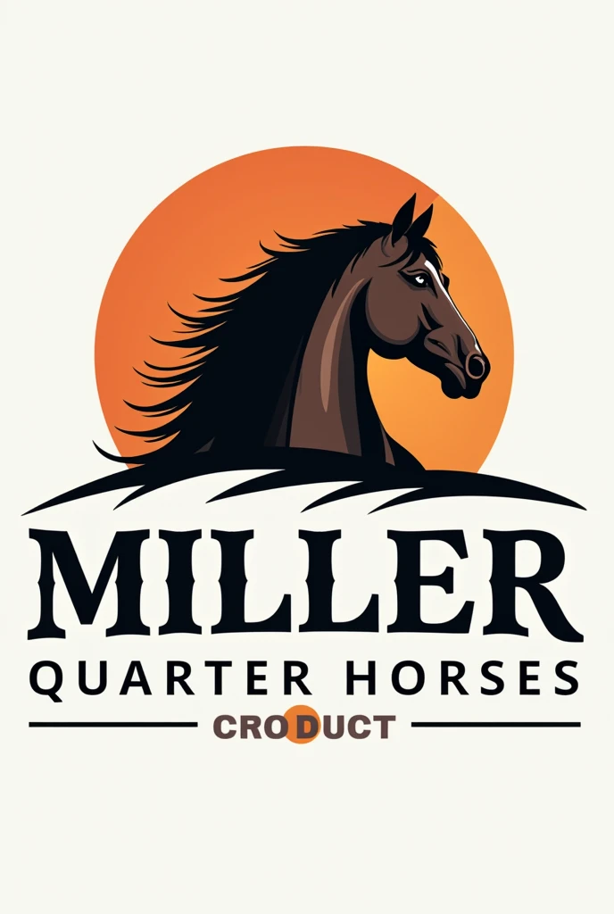 {
"size": "1024x1024",
"prompt": "Create a clean and professional logo for 'Miller Quarter Horses', a horse trainer page. The design should feature elegant and bold typography for the name 'Miller Quarter Horses'. Include a simple, stylish depiction of a quarter horse to emphasize the breed's characteristics. Use a striking color palette that stands out against a background color different from the logo colors. The logo should have a transparent background suitable for t-shirt printing."
}