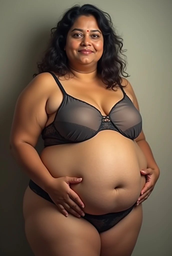 Fat Bengali mom aunty wear bra penty