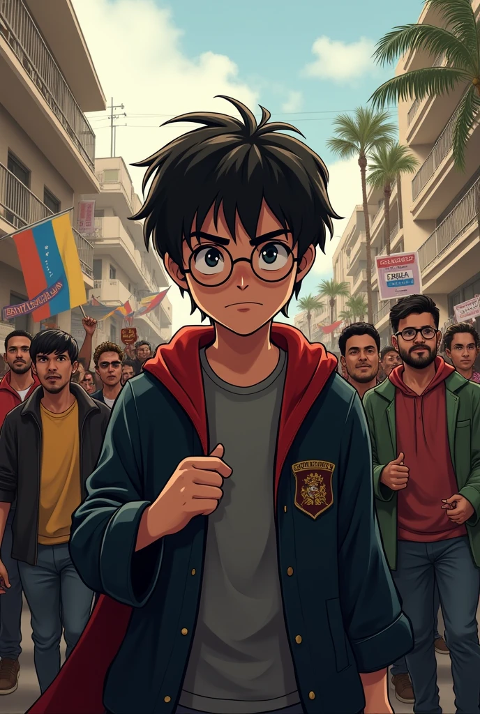 harry potter protesting in venezuela 