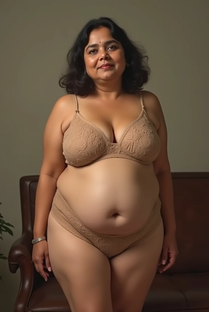  Fat Bengali  mom aunty wear bra penty 
