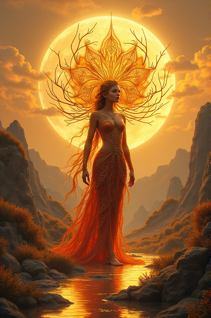 Decorated with earth and Amber