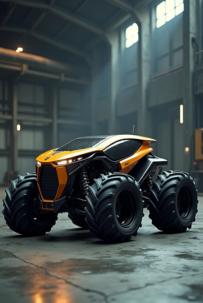 Lamborghini and tractor mixed photo