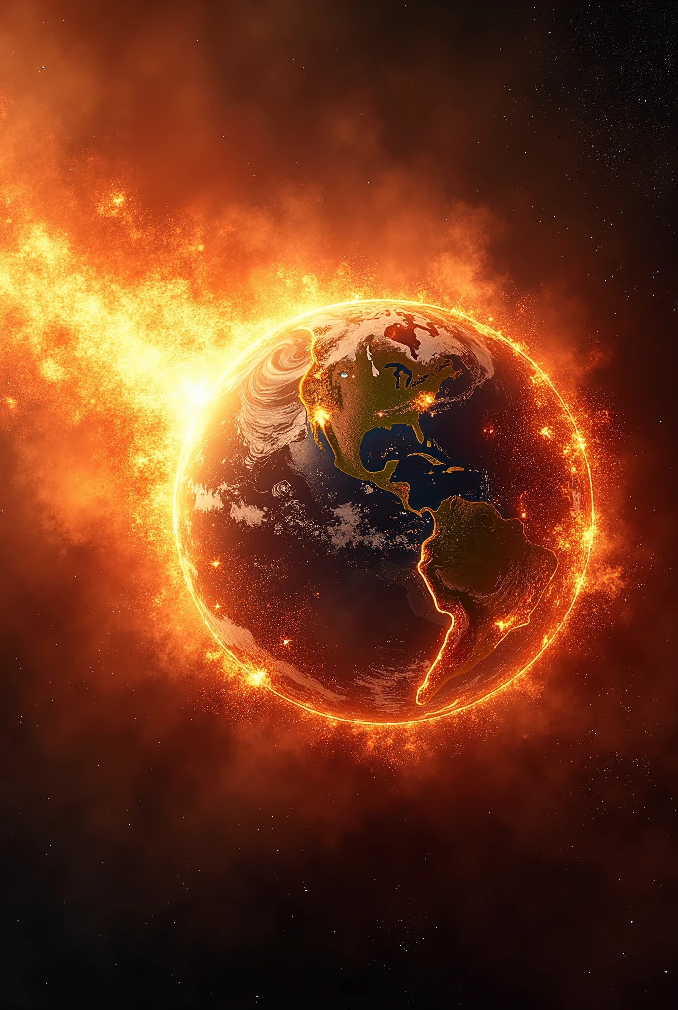 Earth crashed sun breaked