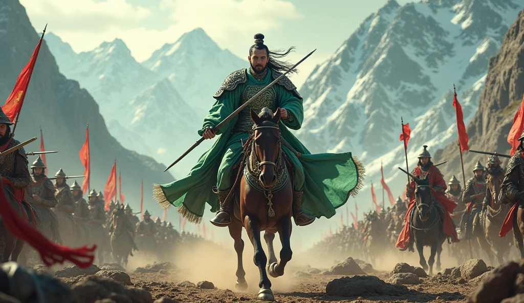 Guan Yu charged through five passes and killed six generals.