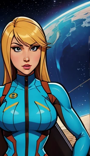 A young looking Helen Skelton, floating in zero gravity, smiling, moist skin, full figure, naked, erect nipples, wearing bulky spacesuit helmet, pierced navel, legs open, stroking her wet cameltoe, realistic NASA spacesuit and helmet, blonde hair floating, very small girlish breasts, tiny breasts, onboard space station, Earth outside, sunbeam shining in through round viewport, floating tools, floating papers, dramatic light, deep shadows@Shimy Tay