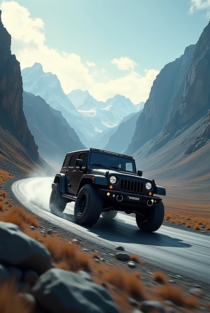 Black thar in roads and speed 