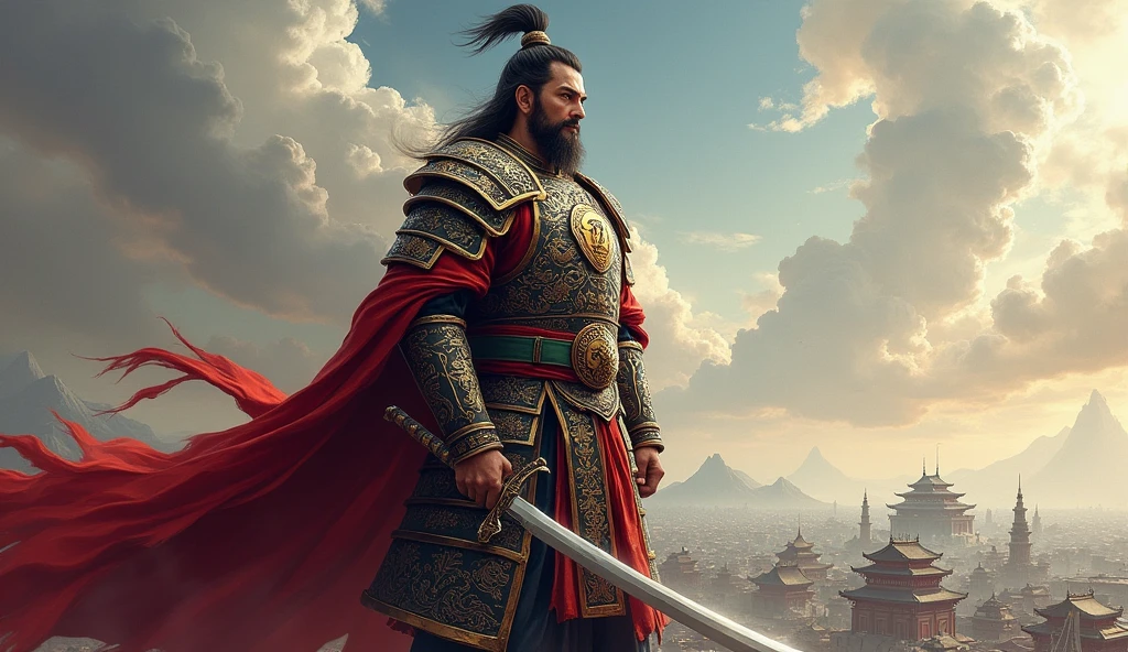 Guan Yu guards the capital city