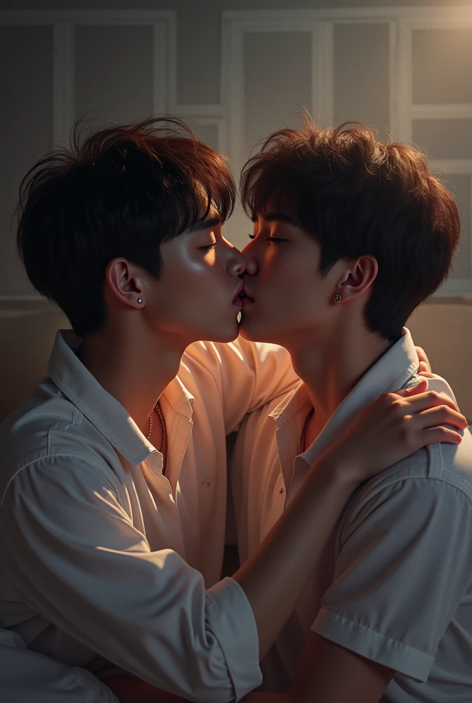 jungkook from bts kissing taehyung from bts