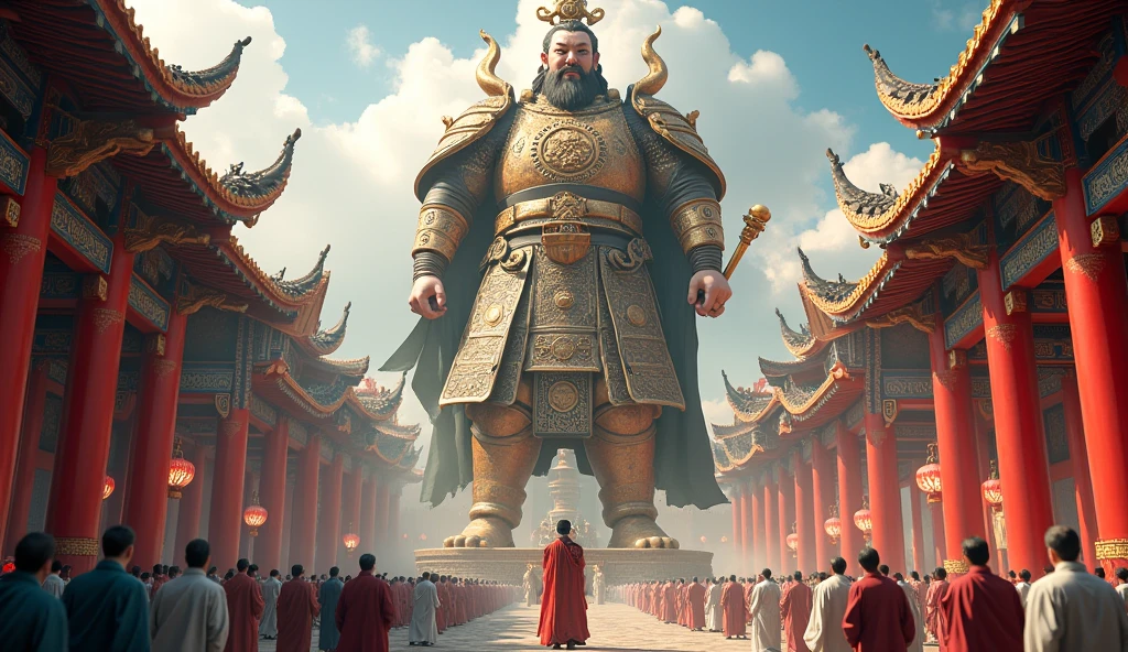 Guan Yu is worshiped in temples and pagodas.