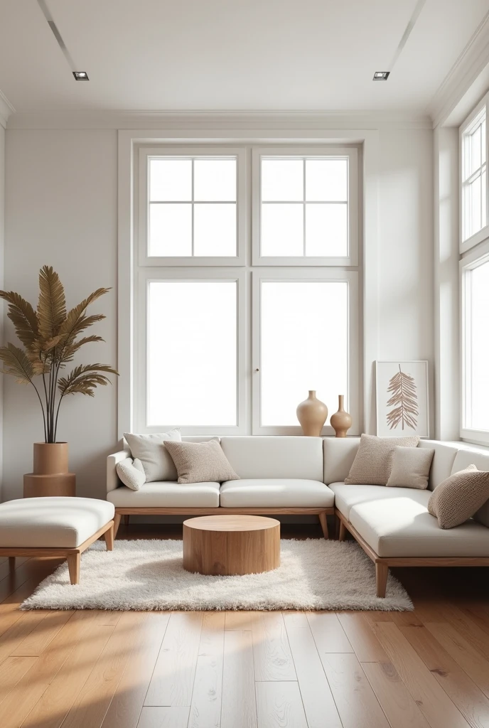 Design me a minimalist room with the measurements of 5 meters by 3 meters