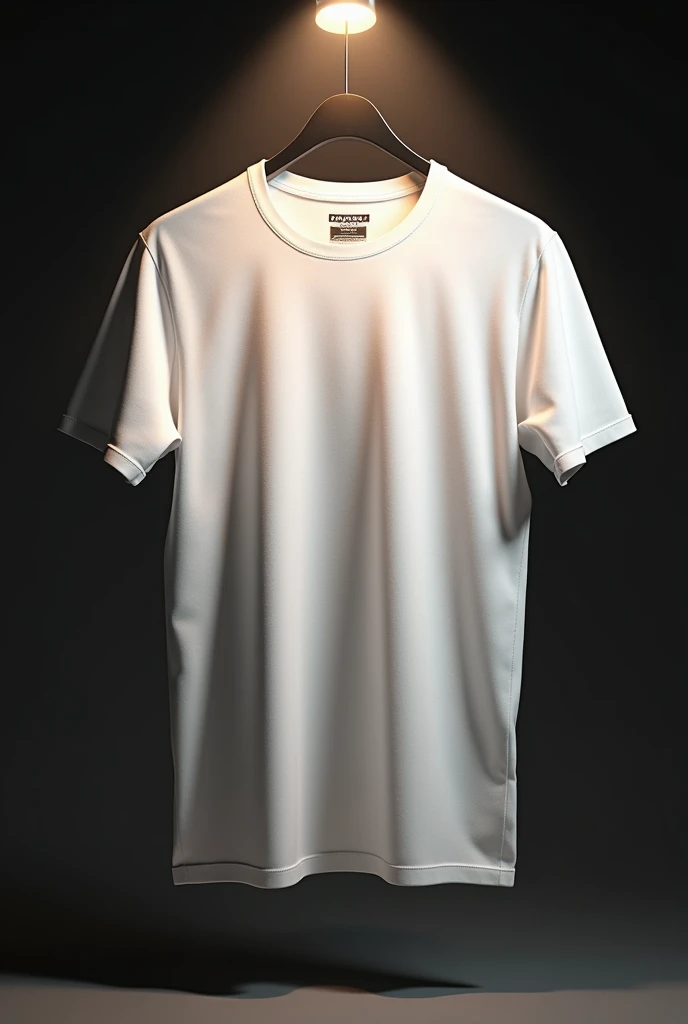 (photorealism:1.2), white tshirt on spotlight