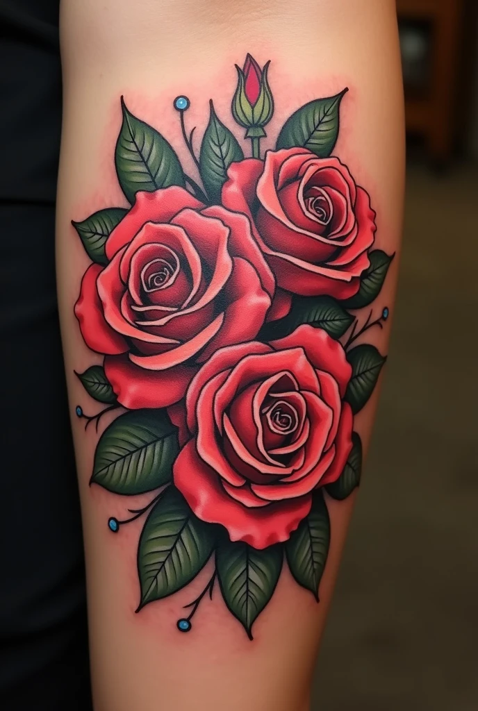 tattoo  (Jad and Aya ) In the form of roses