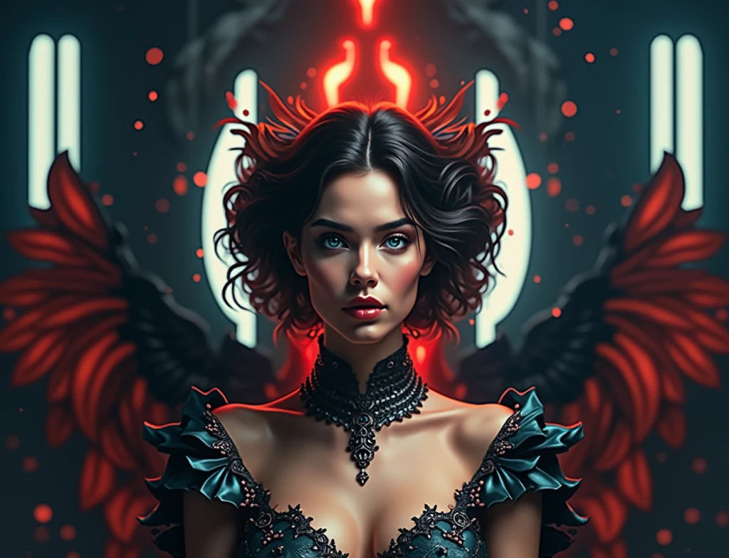 (best quality,4k,8k,highres,masterpiece:1.2),ultra-detailed,(realistic,photorealistic,photo-realistic:1.37),1girl,beautiful detailed eyes,light blue eyes,beautiful detailed lips,extremely detailed face,long eyelashes,beautiful detailed skin,portrait,digital painting,cinematic lighting,vibrant colors,intricate details